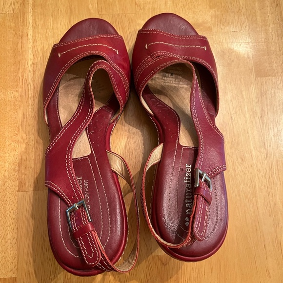 Red Naturalizer wedge sandals - Picture 4 of 9